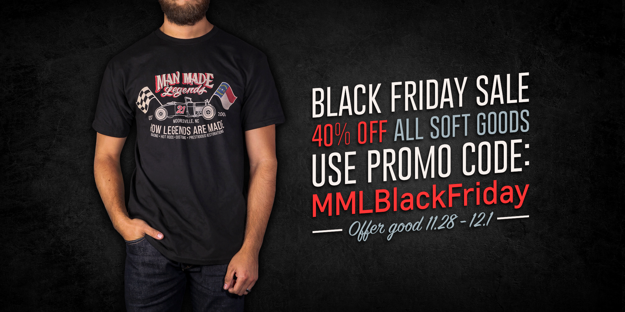 Black Friday Sale! 40% Off Your Entire Soft Good Order