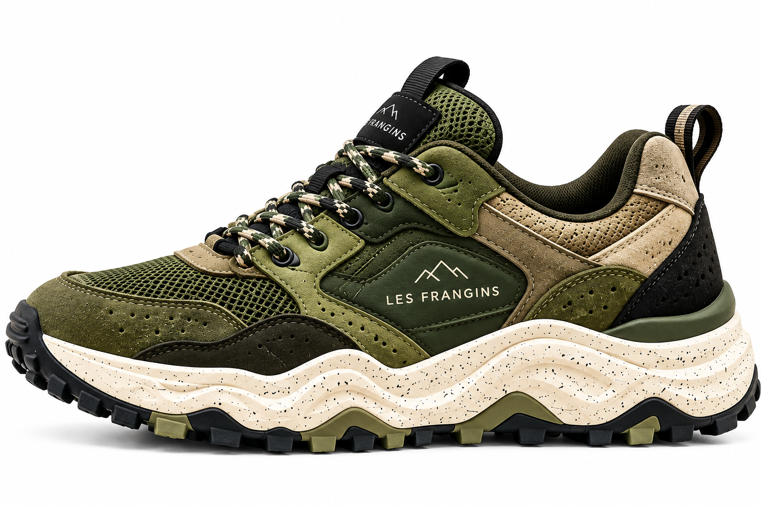 Chaussure de randonnée verte Les Frangins.png