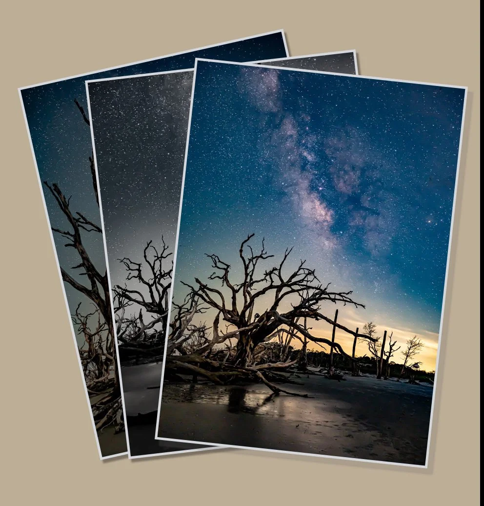 A Night on Driftwood Beach Notecards