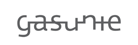 Logo van Gasunie met de naam in een gestileerd lettertype