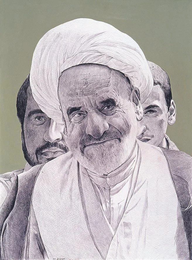 Pen and acrylic on cardboard, 
120 × 90 cm, 
2008