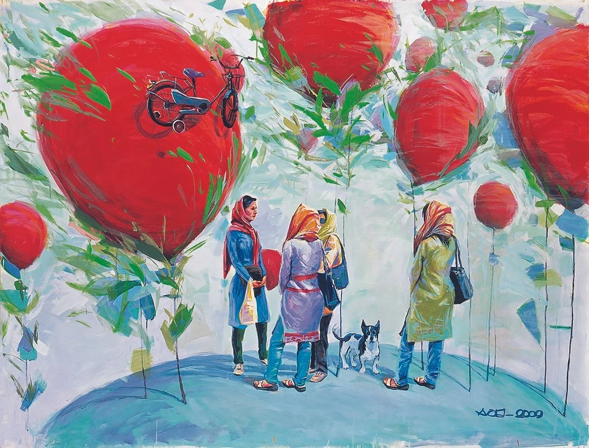 Acrylic on canvas, 
50 × 200 cm, 
2009 