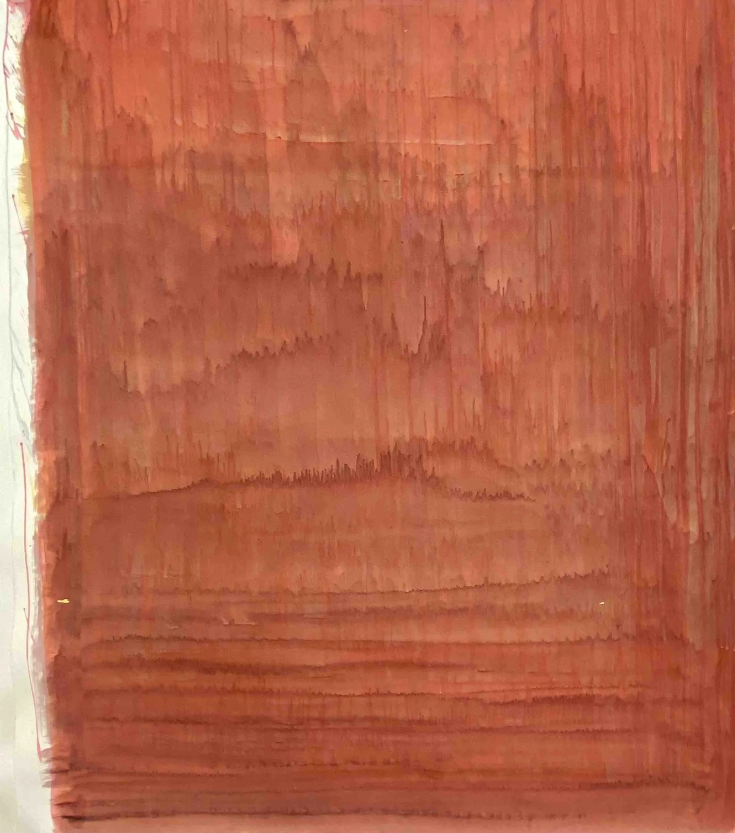 Palace in red Sand, 
Acrylic on paper, 
150 x 180 cm