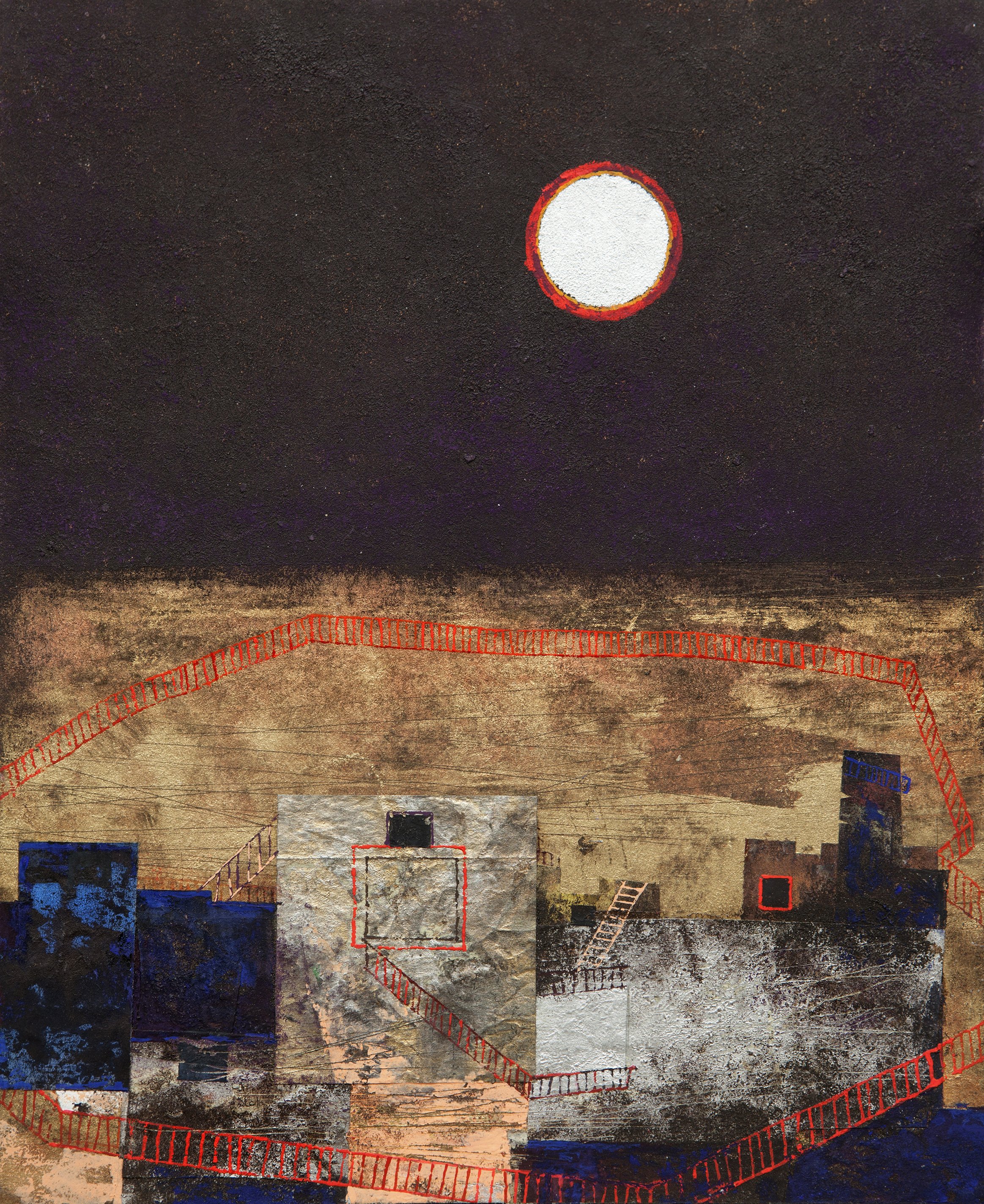 Mixed media on cardboard, 
25 × 20 cm, 
2009