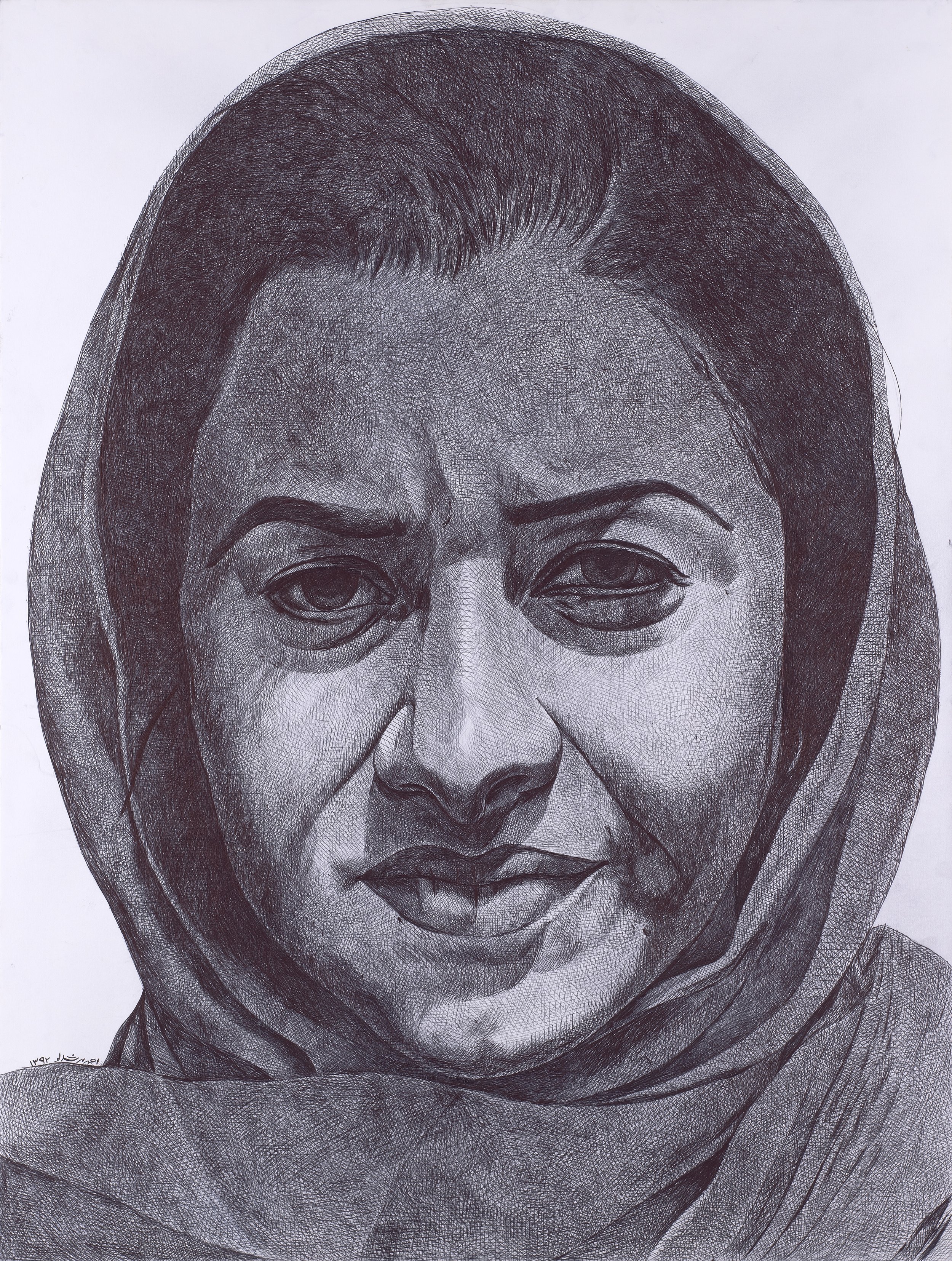 Negative Space Series, 
Pen on cardboard, 
120 × 90 cm, 
2013