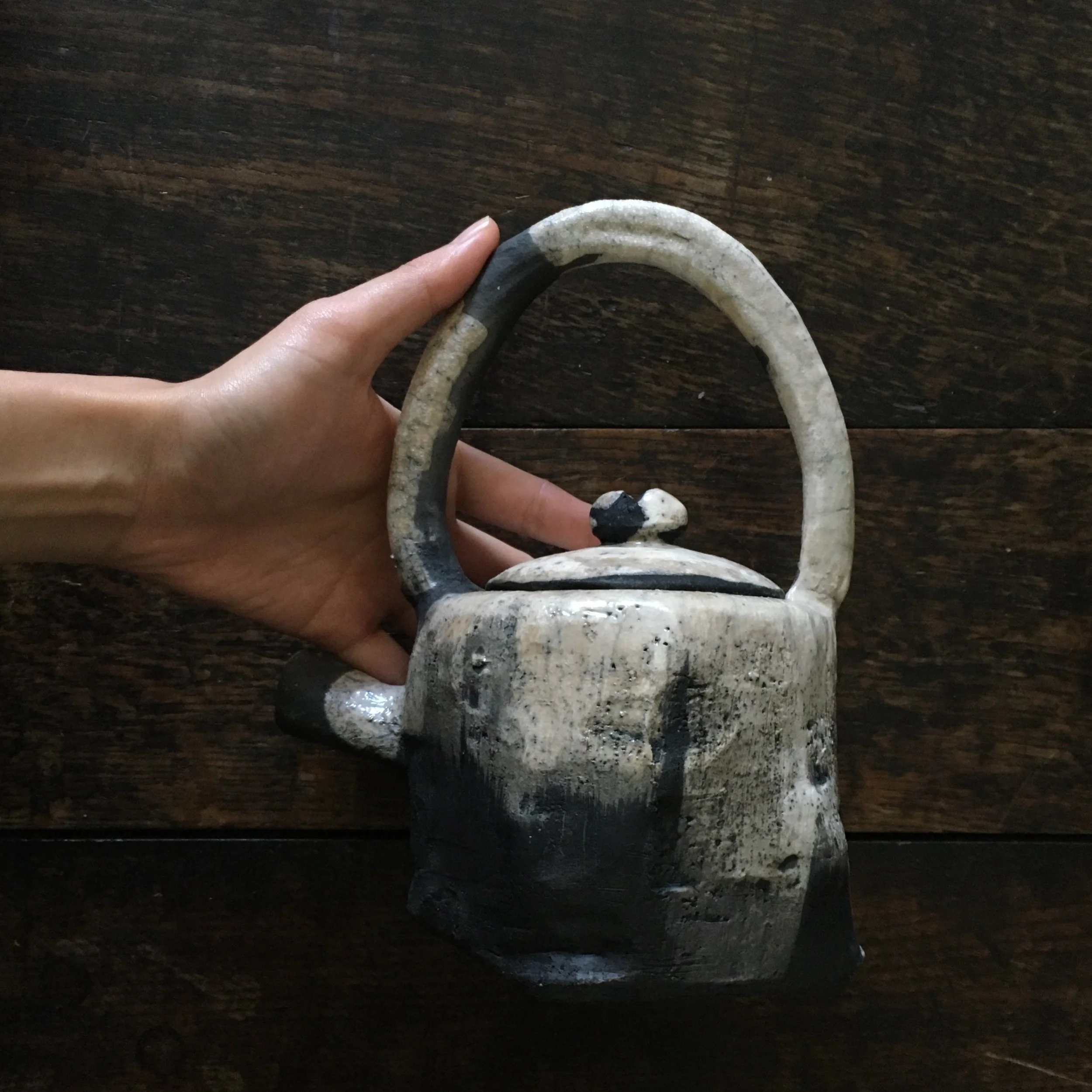 RAKU TEA POT