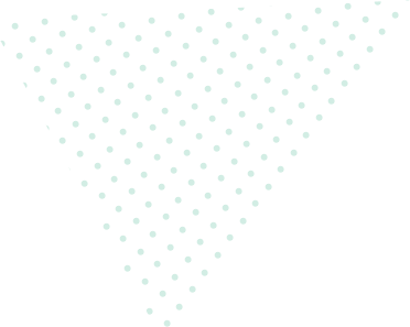 A triangular arrangement of small green dots on a black background, forming a larger triangle.