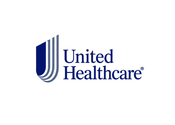 United Healthcare logo with stylized 'U' and 'J' shapes in blue