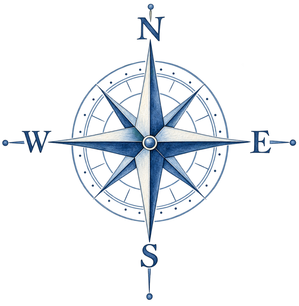 A compass symbolizing finding direction for women at Stone Harbor Therapy.