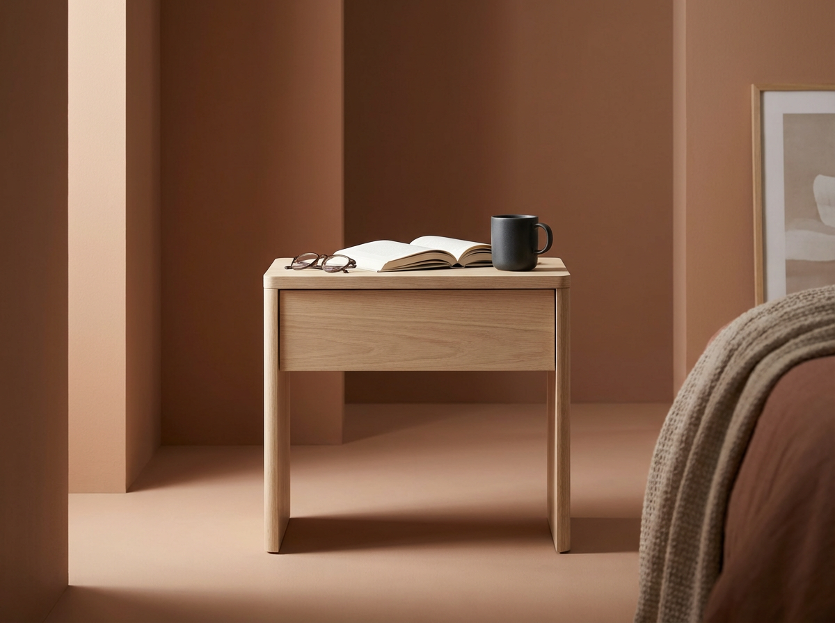 Oak Bedside Table
