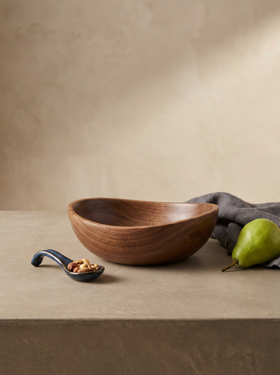 Walnut Serving Bowl