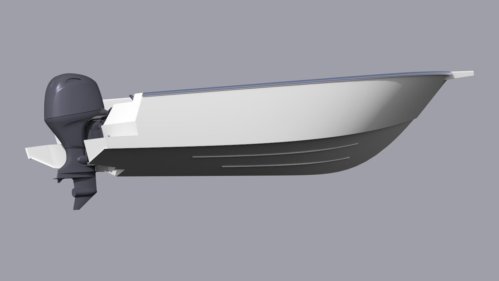 Sherwood Marine 530T - 5.3m Tiller Aluminium Boat Kit  - stern quarter
