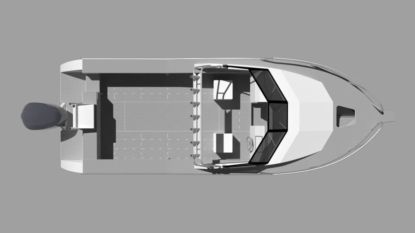 Sherwood Marine 700CD - 7m Cuddy aluminium boat kit - plan
