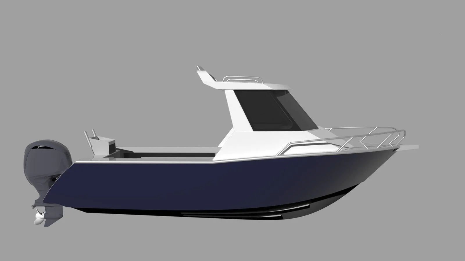 Sherwood Marine 655HT - 6.55m Hardtop aluminium boat kit - profile
