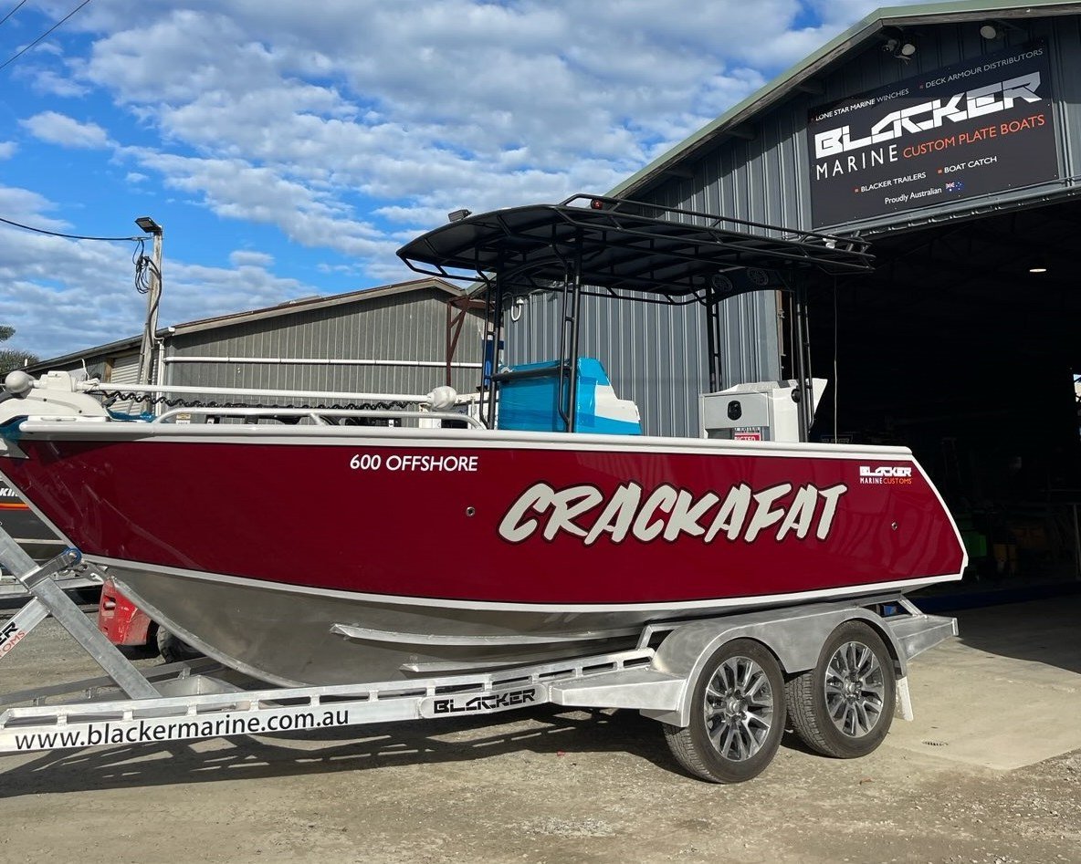 Sherwood Marine 600CC - 6m Centre Console aluminium boat kit - on the trailer, port profile
