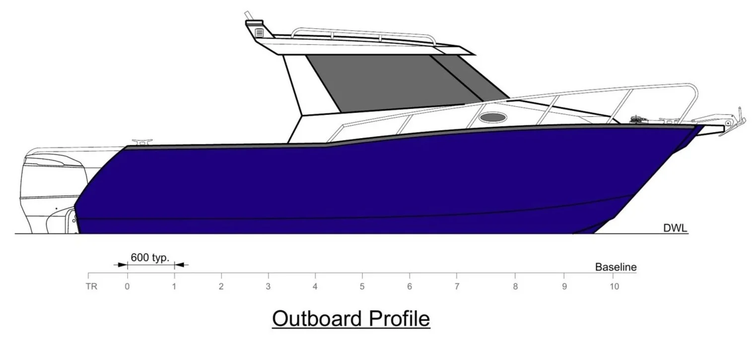 Sherwood Marine C800 cab 8.00 m aluminium catamaran boat kit GA