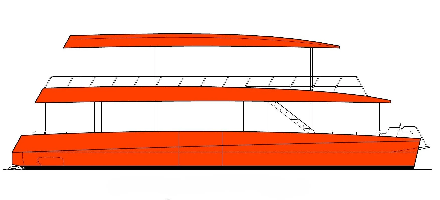 16m River Cruise Catamaran