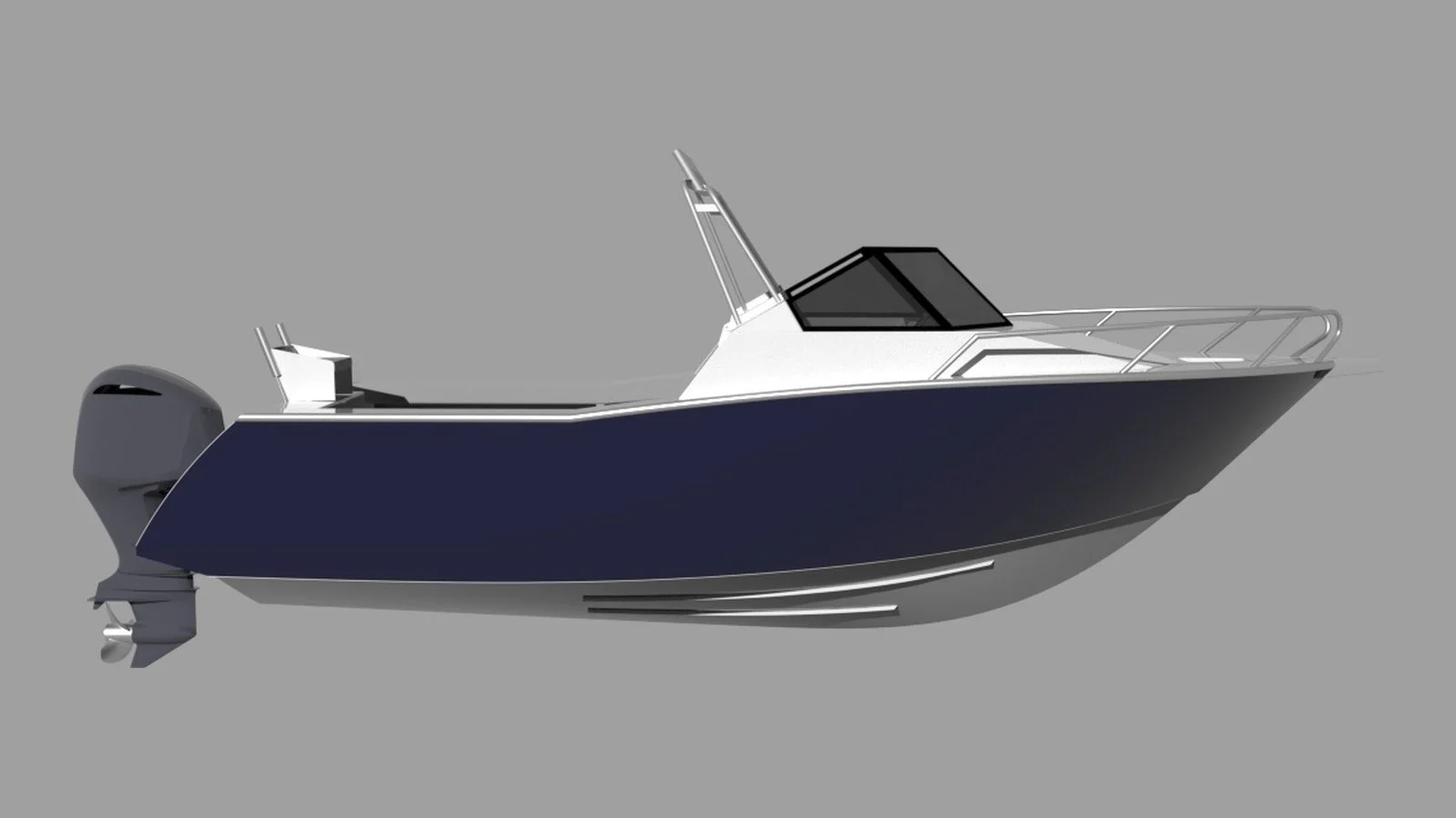 Sherwood Marine 700CD - 7m Cuddy aluminium boat kit - profile
