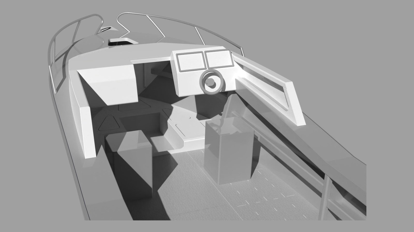 Sherwood Marine 750HT - 7.5m Hardtop aluminium boat kit - cabin
