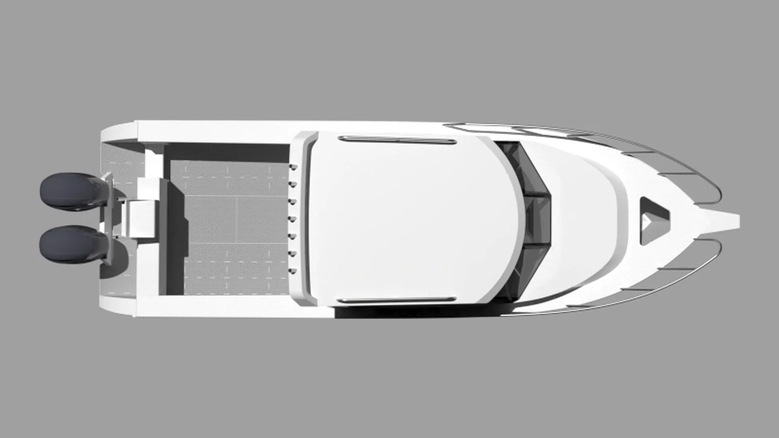 Sherwood Marine 830XCAB - 8.3m Extended Cab aluminium boat kit - plan