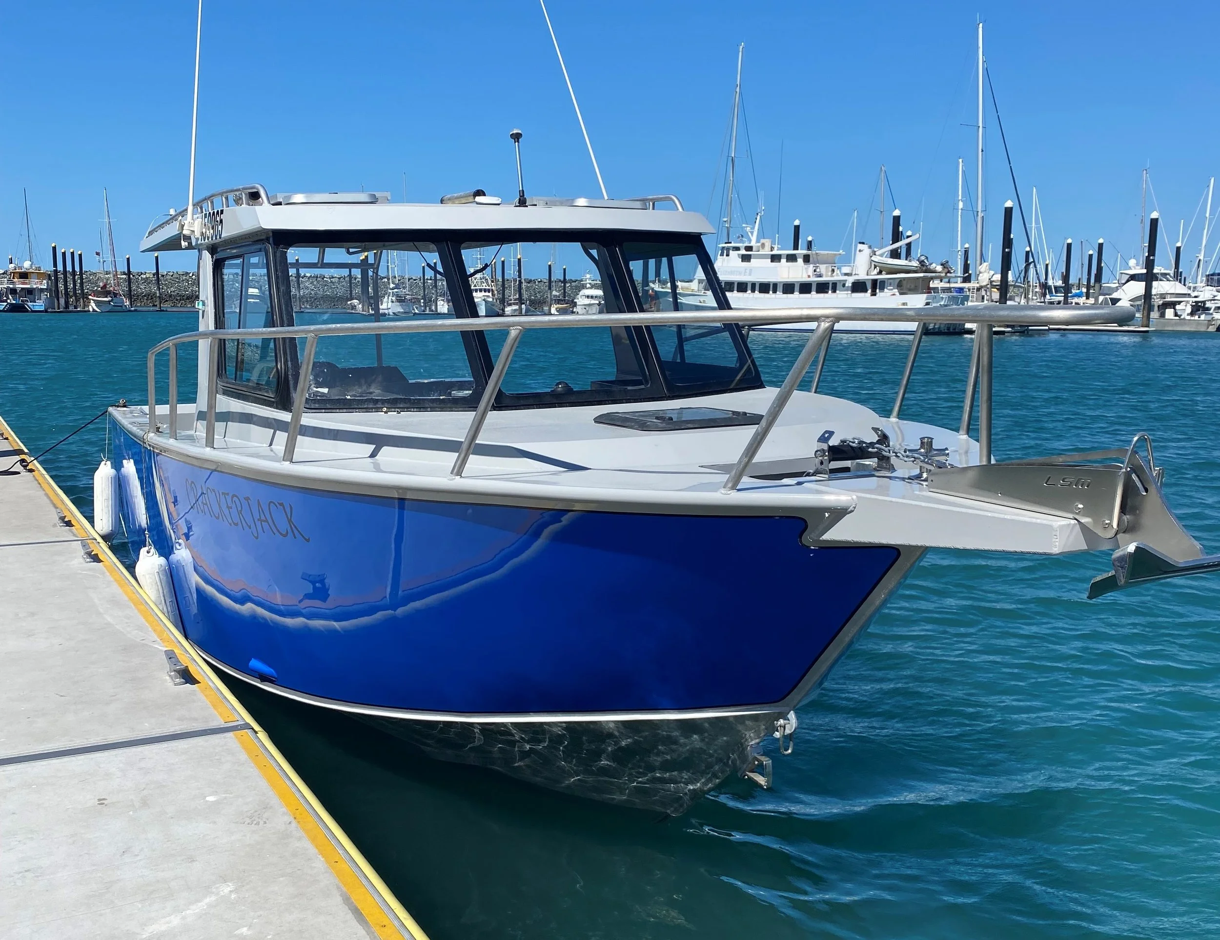 Sherwood Marine 900HT - 9m Hardtop aluminium boat kit (commercial) - on the waters, starboard bow quarter
