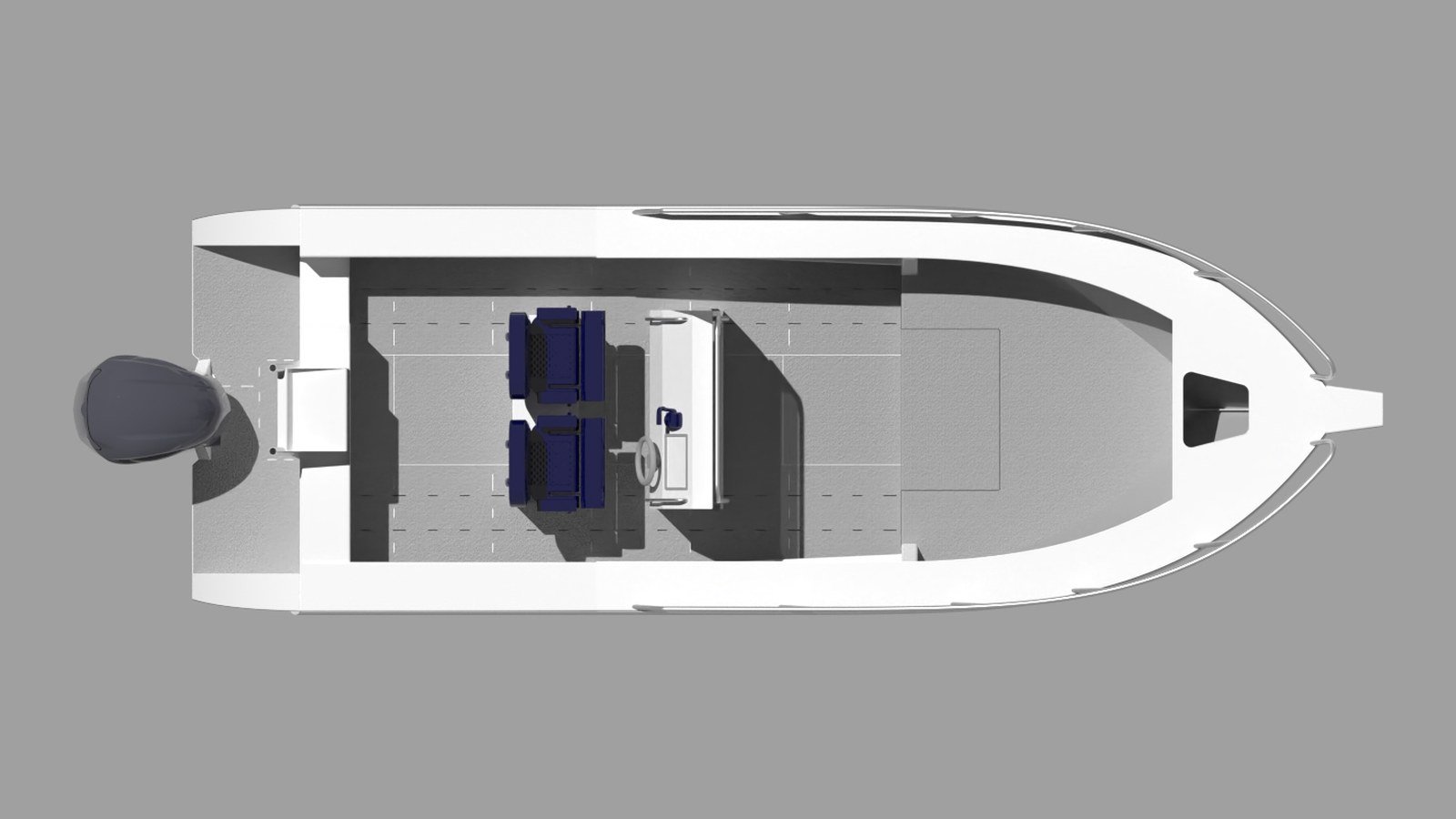 Sherwood Marine 700CC - 7m Centre Console aluminium boat kit - plan
