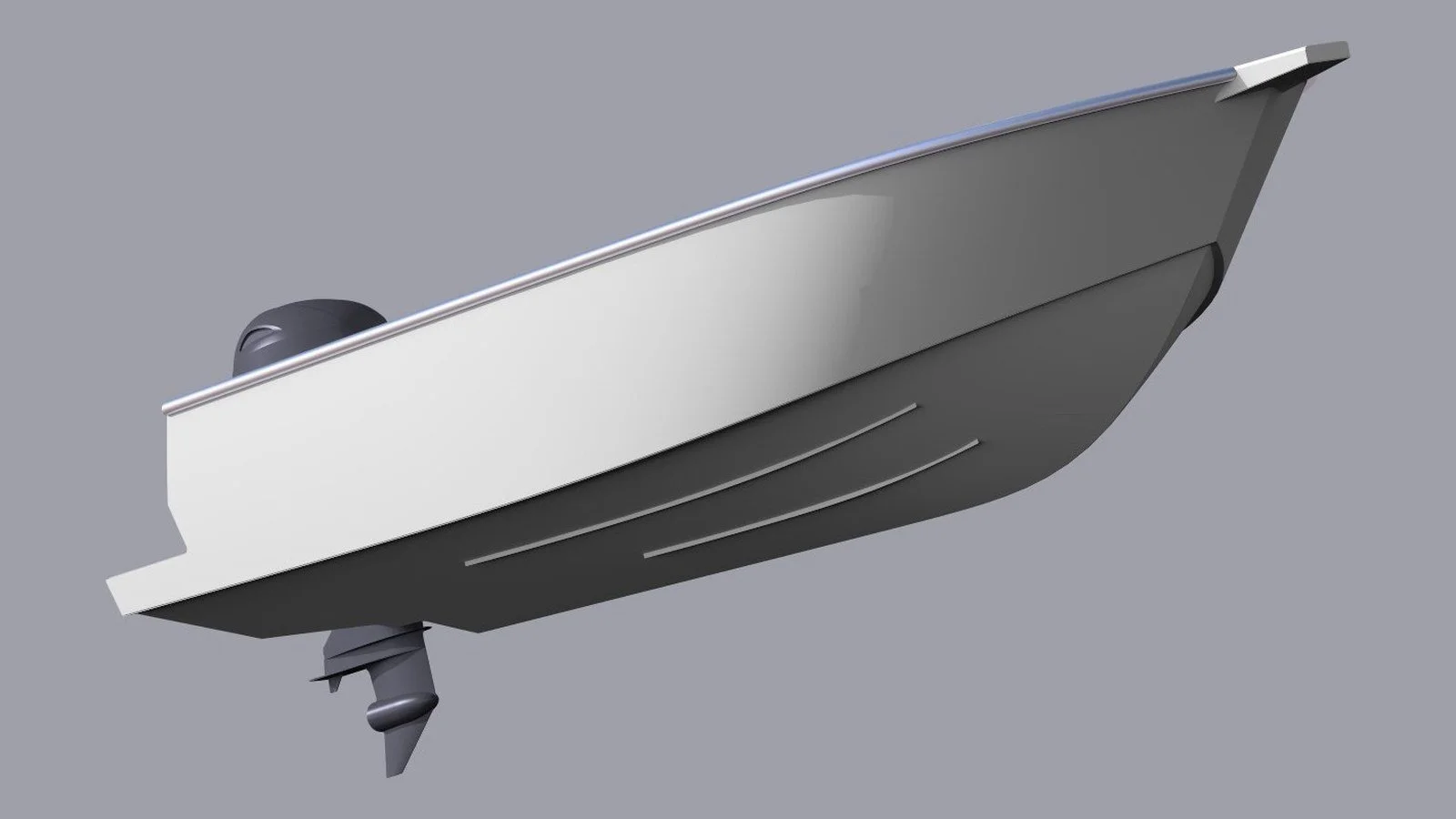 Sherwood Marine 530T - 5.3m Tiller Aluminium Boat Kit  - bow quarter below
