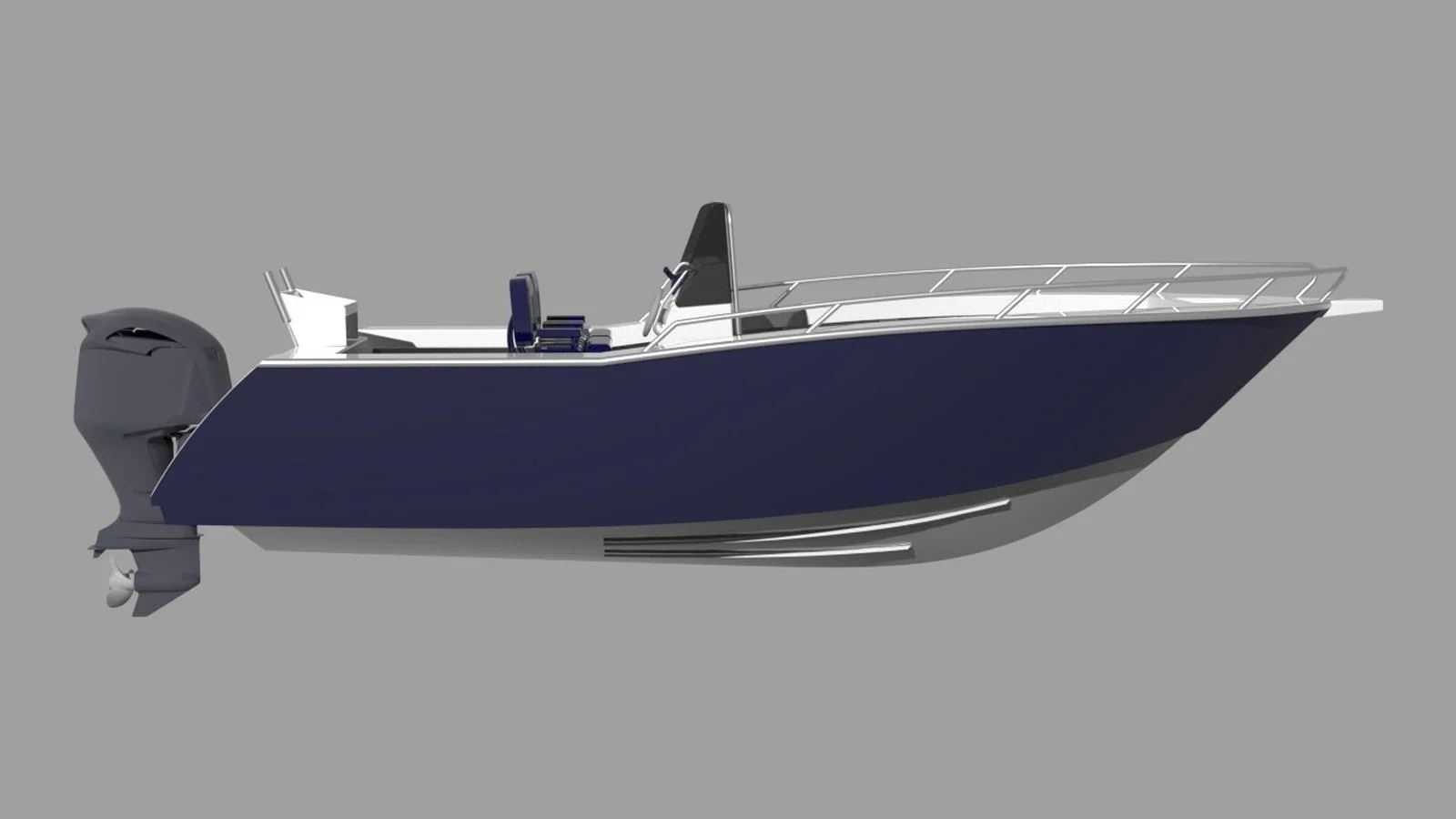 Sherwood Marine 700CC - 7m Centre Console aluminium boat kit - profile
