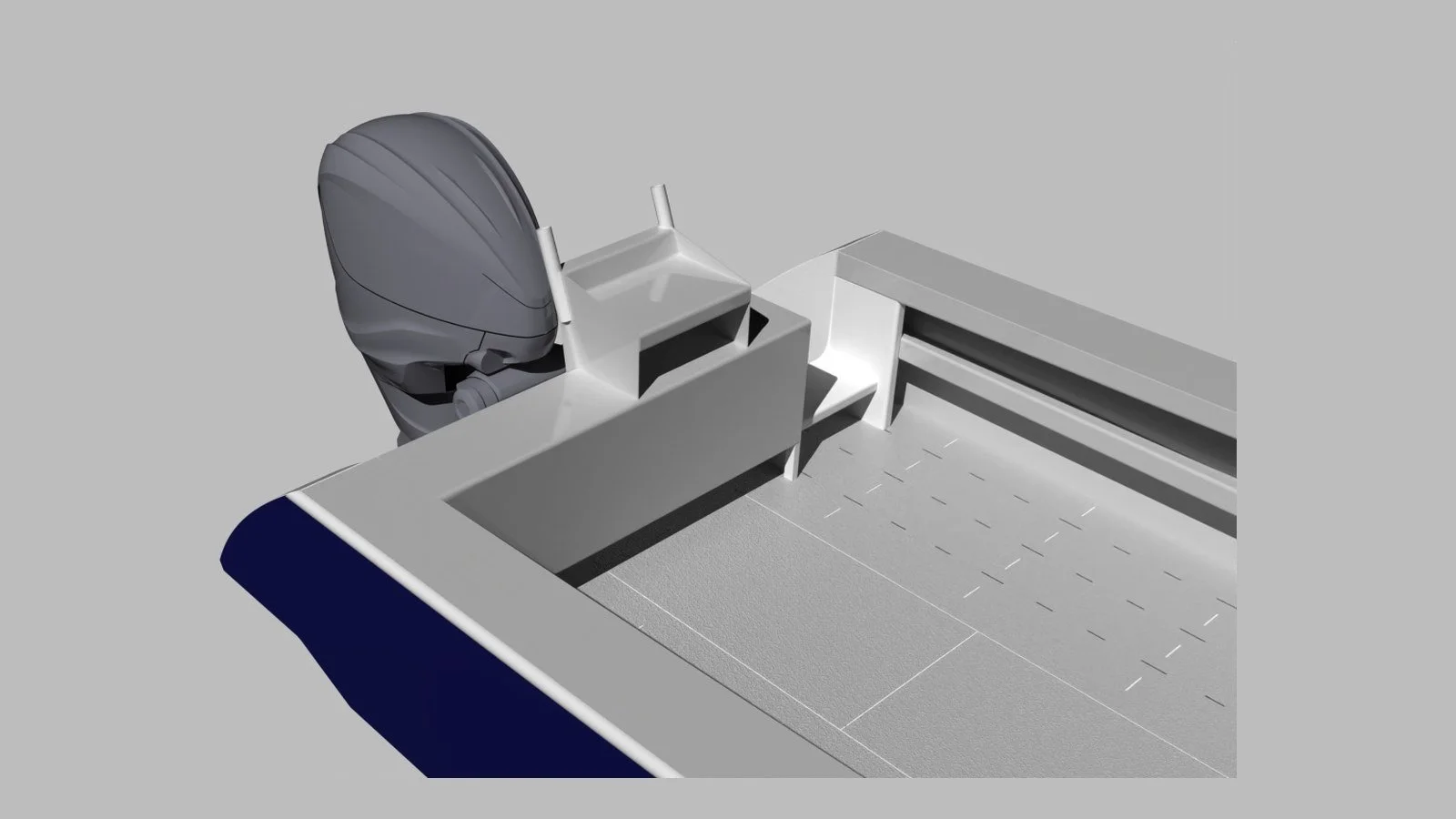 Sherwood Marine 830HTX - 8.3m Extended Hardtop aluminium boat kit - cockpit aft