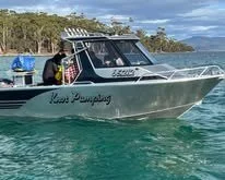 Sherwood Marine 680HT - 6.8m Hardtop aluminium boat kit - on the water, profile