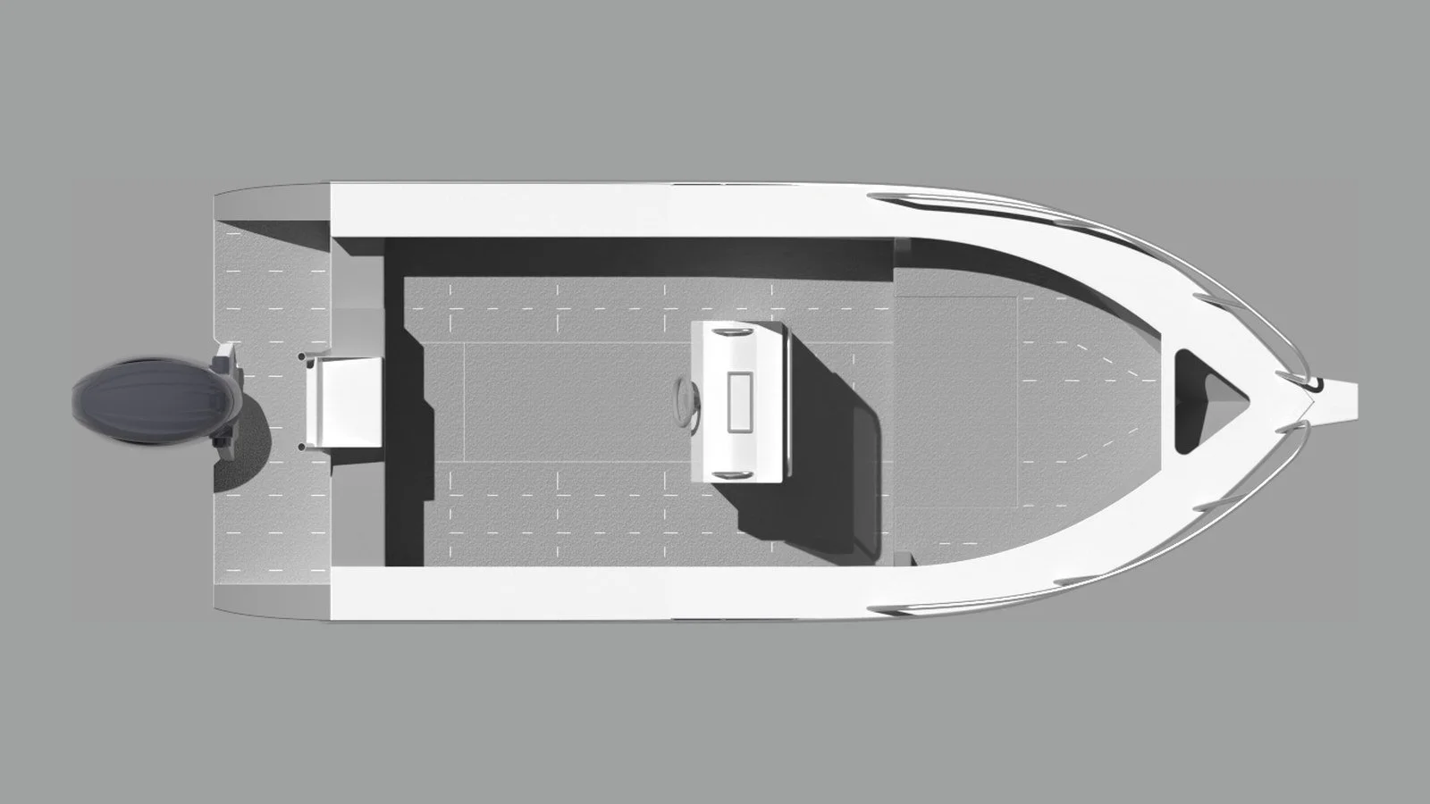 Sherwood Marine 615CC centre console 6.15 m aluminium monohull boat kit — plan 3D
