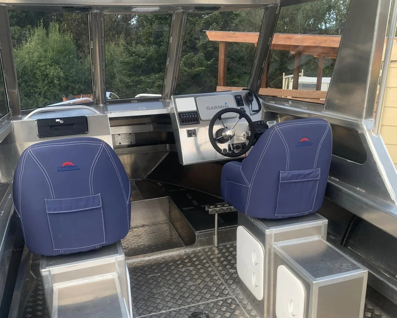 Sherwood Marine 680HT - 6.8m Hardtop aluminium boat kit - helm station and seating
