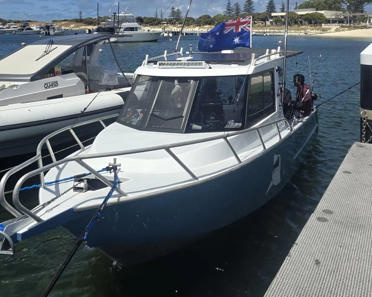 Sherwood Marine 780HT - 7.8m Hardtop aluminium boat kit - alongside, bow quarter1
