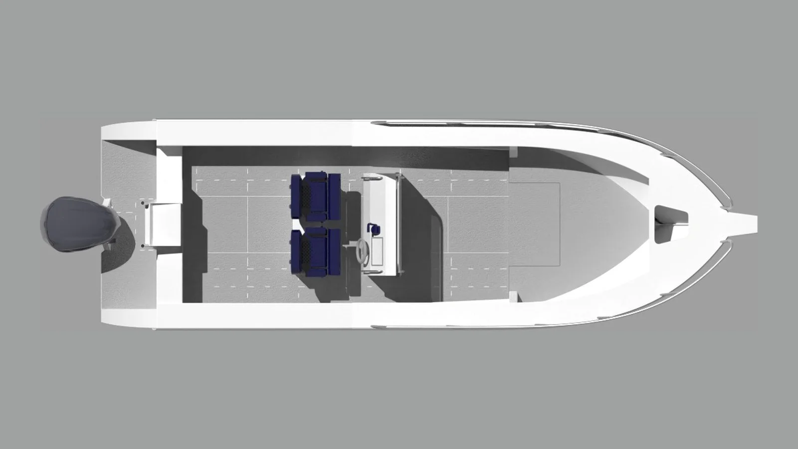Sherwood Marine 750CC - 7.5m Centre Console aluminium boat kit - plan
