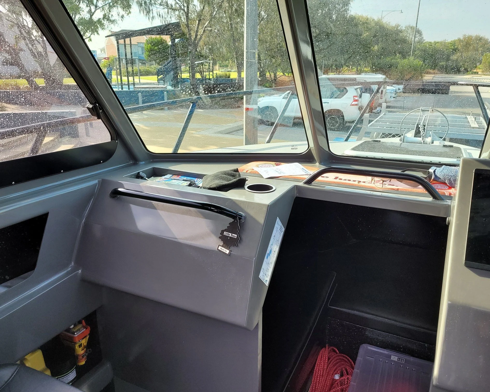 Sherwood Marine 780CAB - 7.8m Full Cab aluminium boat kit - console and cabin, port side
