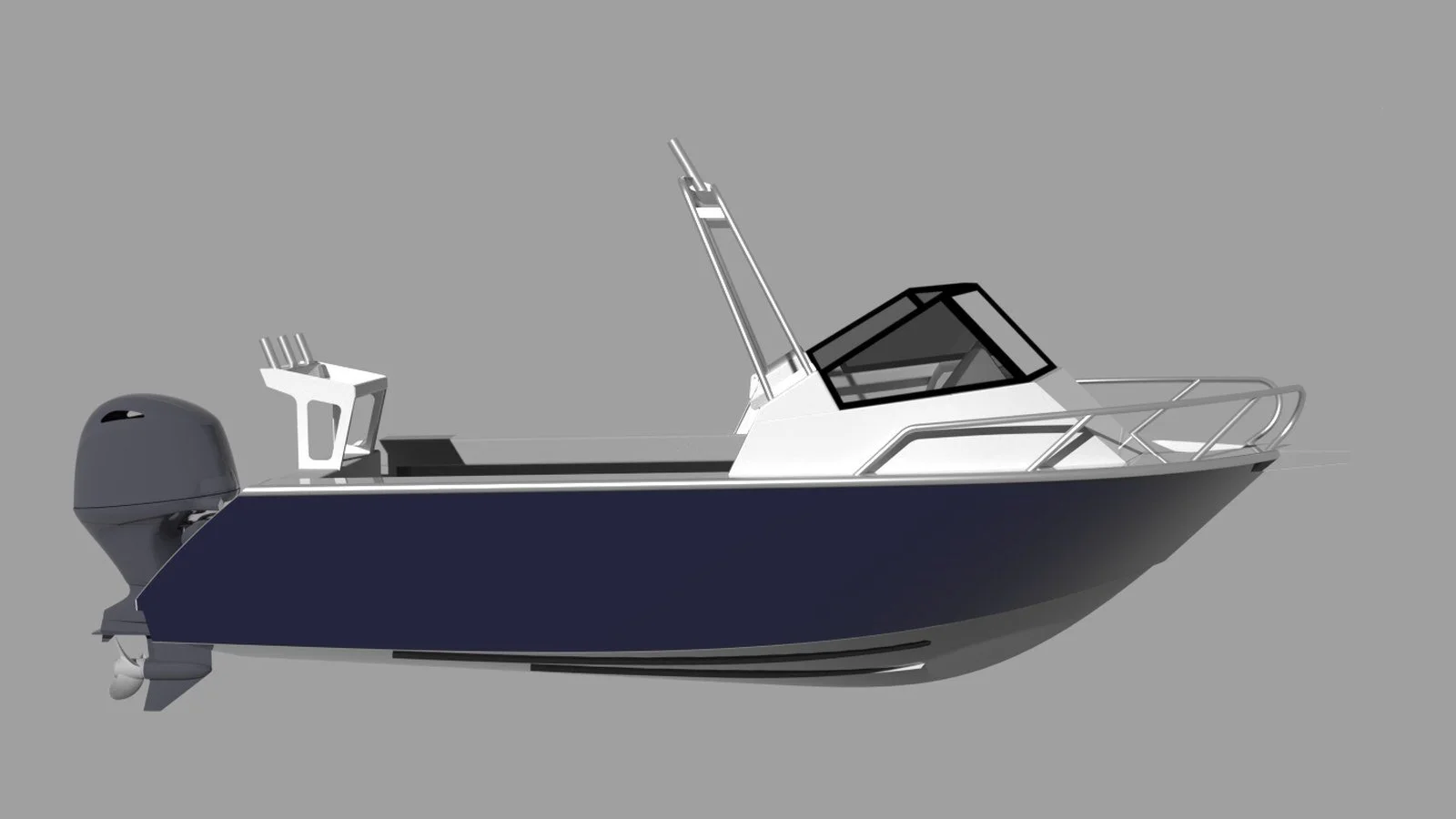 Sherwood Marine 530CD - 5.3m Cuddy Aluminium Boat Kit - profile