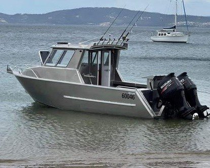 Sherwood Marine 730CAB - 7.3m Full Cab aluminium boat kit - stern quarter - Superseded model replaced by 750CAB
