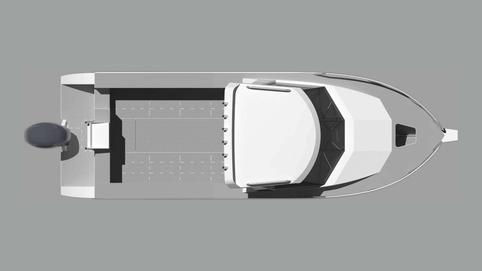 Sherwood Marine 750HT - 7.5m Hardtop aluminium boat kit - plan
