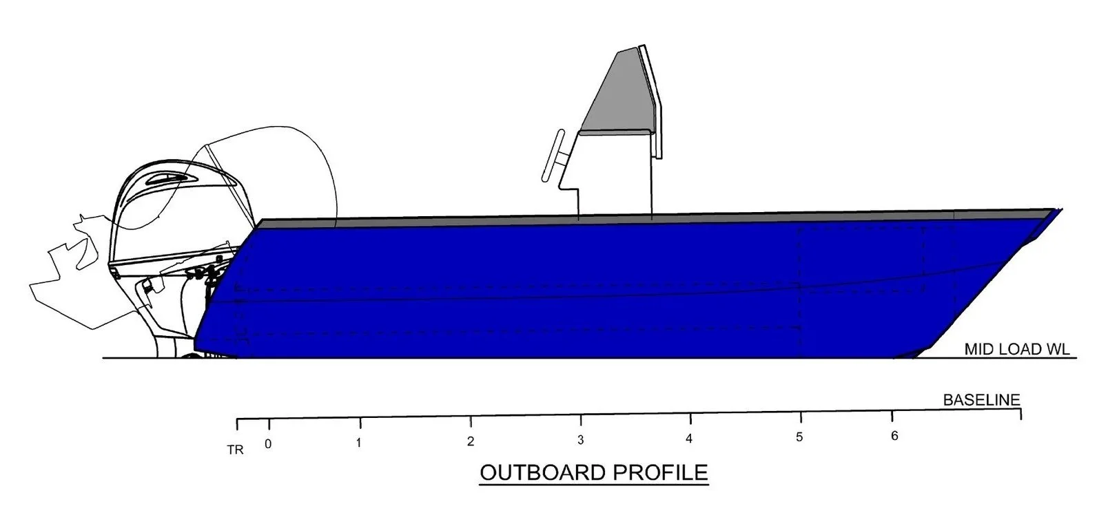 Sherwood Marine C450CC centre console 4.5 m aluminium catamaran boat kit GA