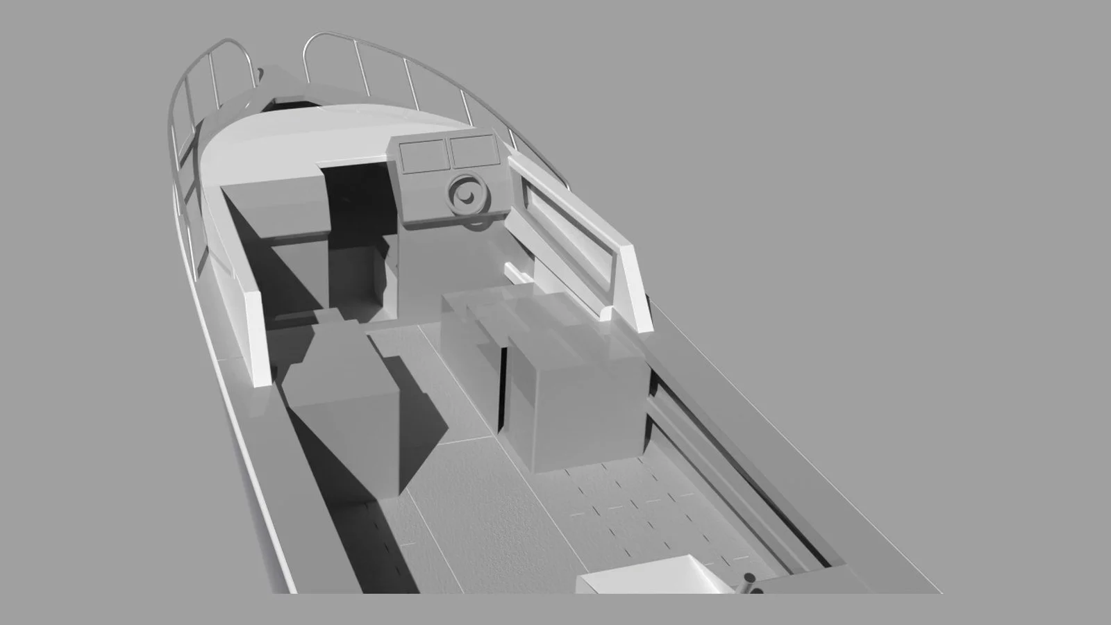 Sherwood Marine 780CAB - 7.8m Full Cab aluminium boat kit - cabin
