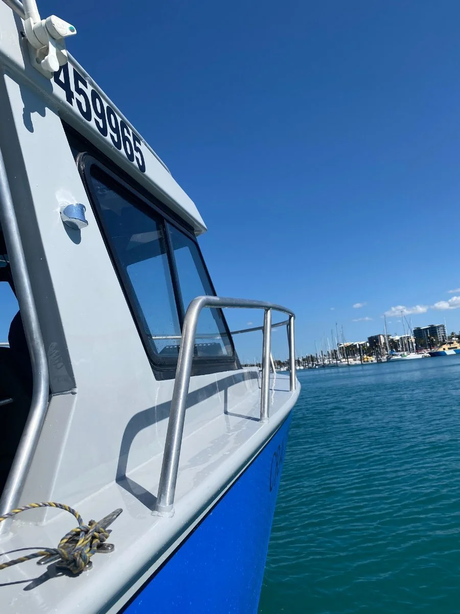 Sherwood Marine 900HT - 9m Hardtop aluminium boat kit (commercial) - on the water, starboard side
