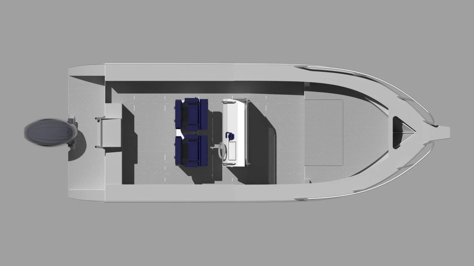 Sherwood Marine 655CC - 6.55m Centre Console aluminium boat kit - plan
