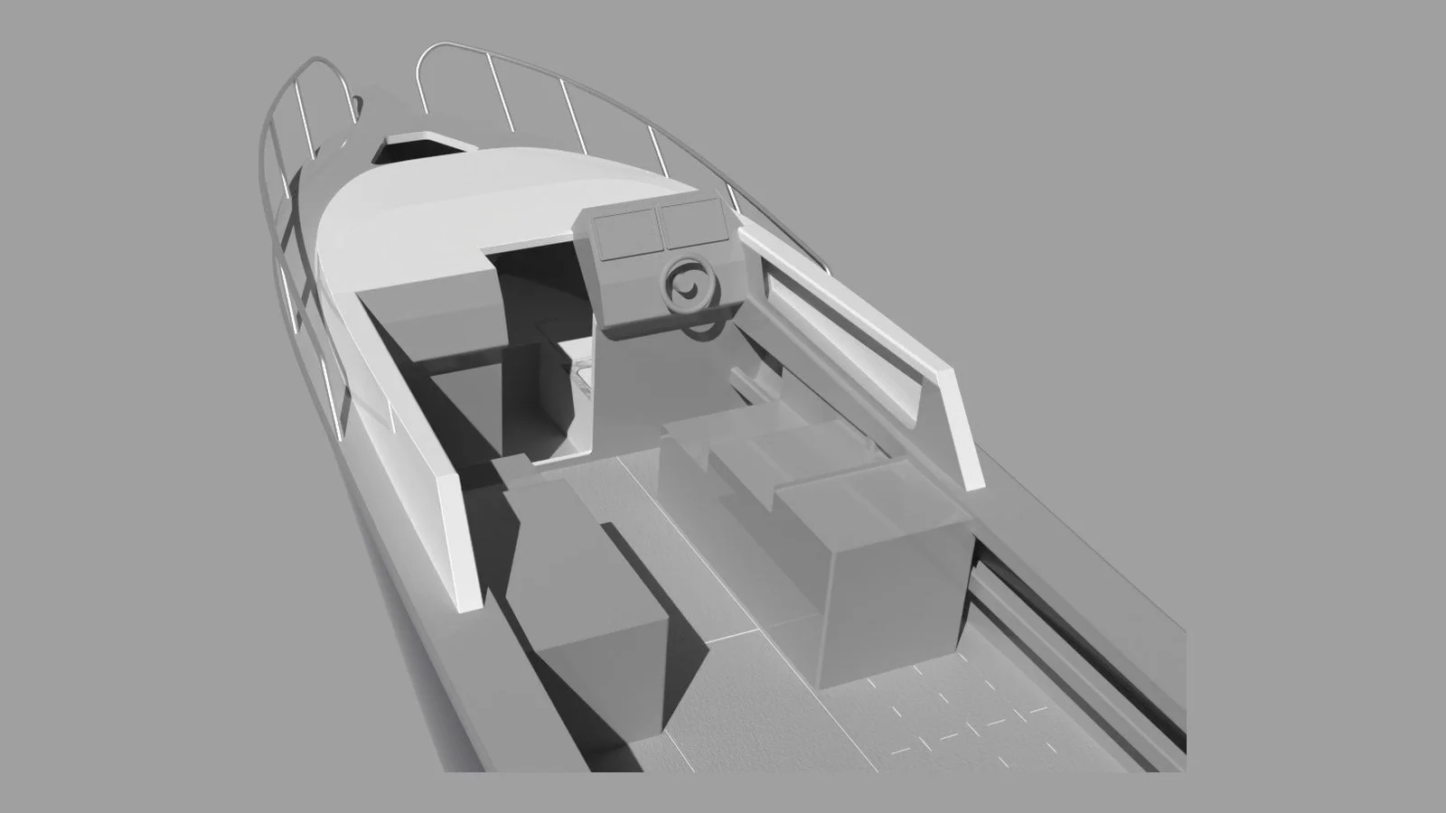 Sherwood Marine 780HT - 7.8m Hardtop aluminium boat kit - cabin
