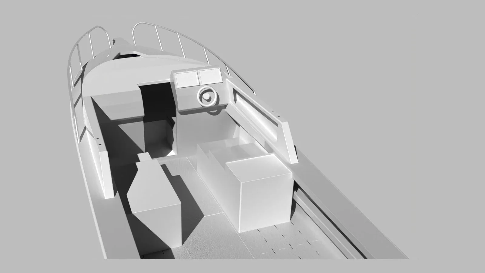 Sherwood Marine 830HTX - 8.3m Extended Hardtop aluminium boat kit - cabin
