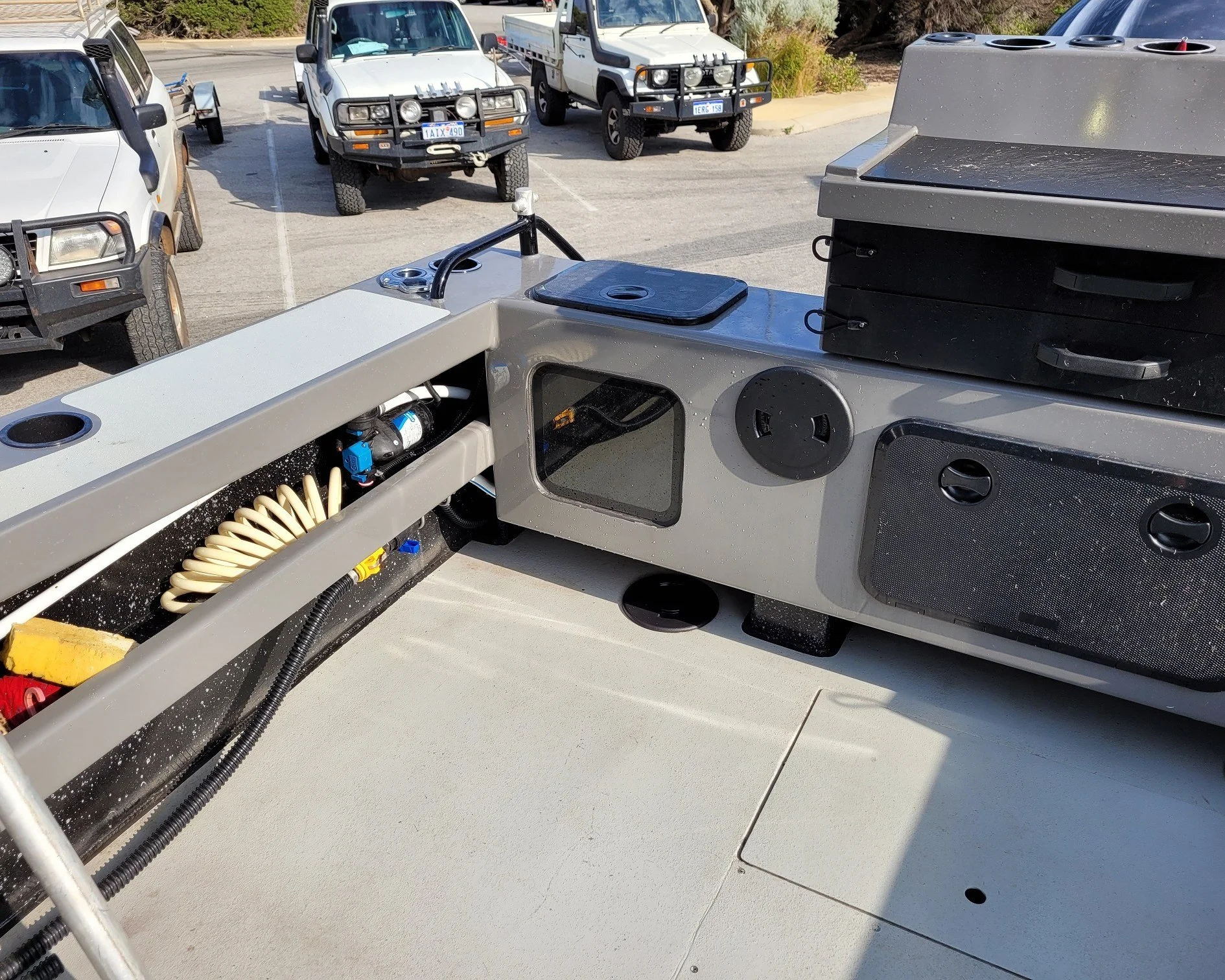 Sherwood Marine 780CAB - 7.8m Full Cab aluminium boat kit - cockpit, starboard side
