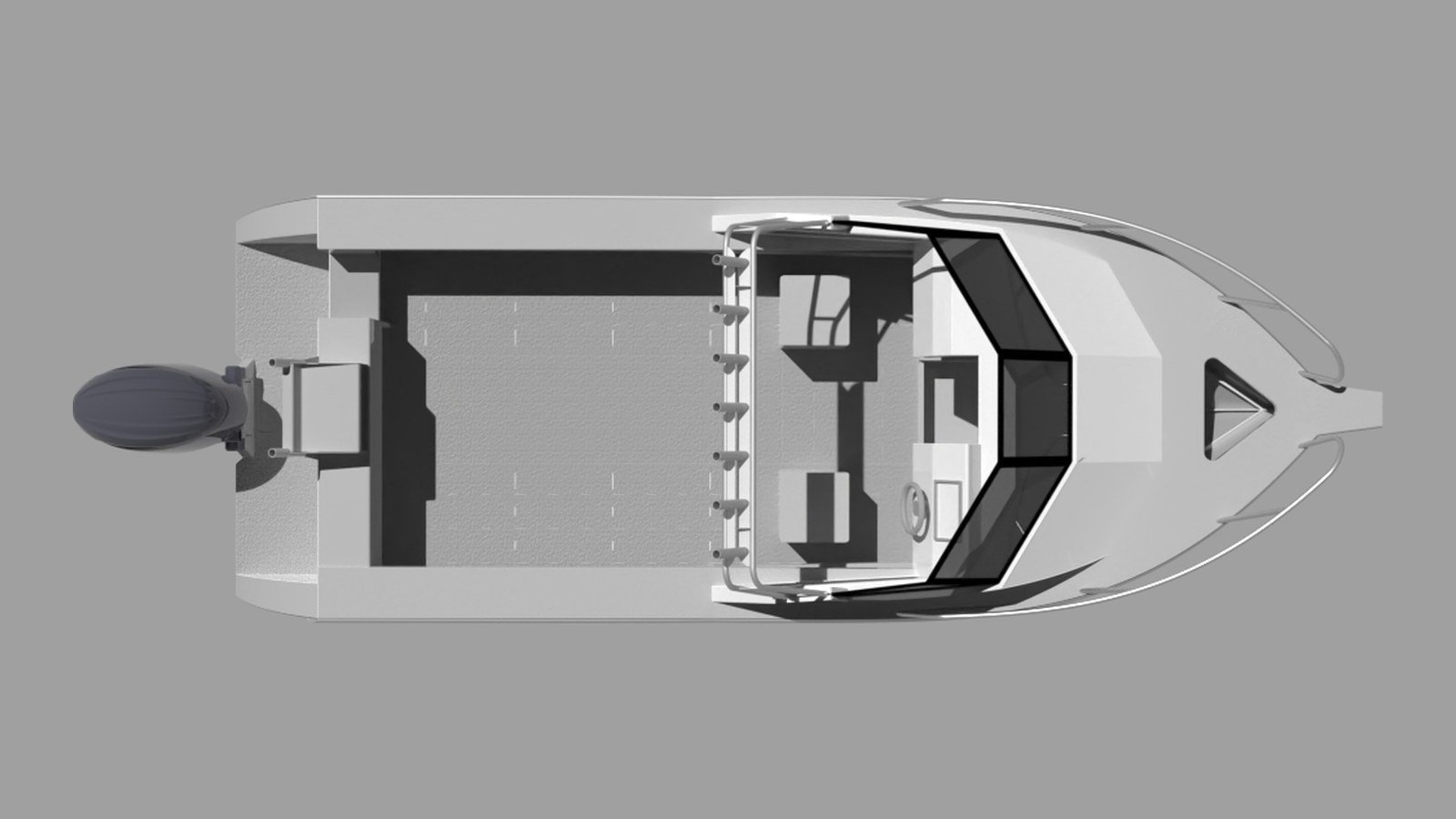 Sherwood Marine 655CD - 6.55m Cuddy aluminium boat kit - plan
