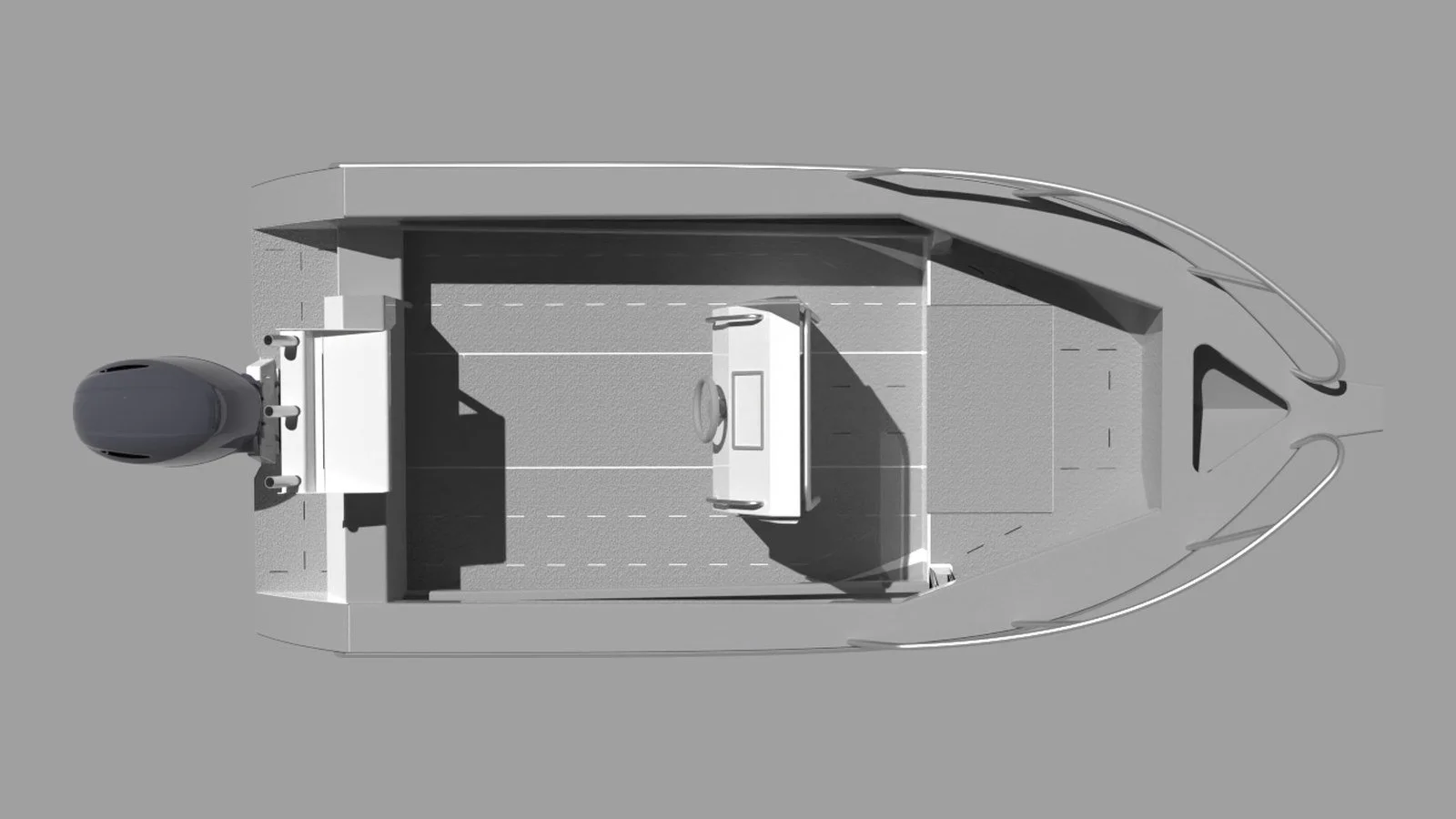 Sherwood Marine 500CC centre console 5.0 m aluminium monohull boat kit — plan 3D
