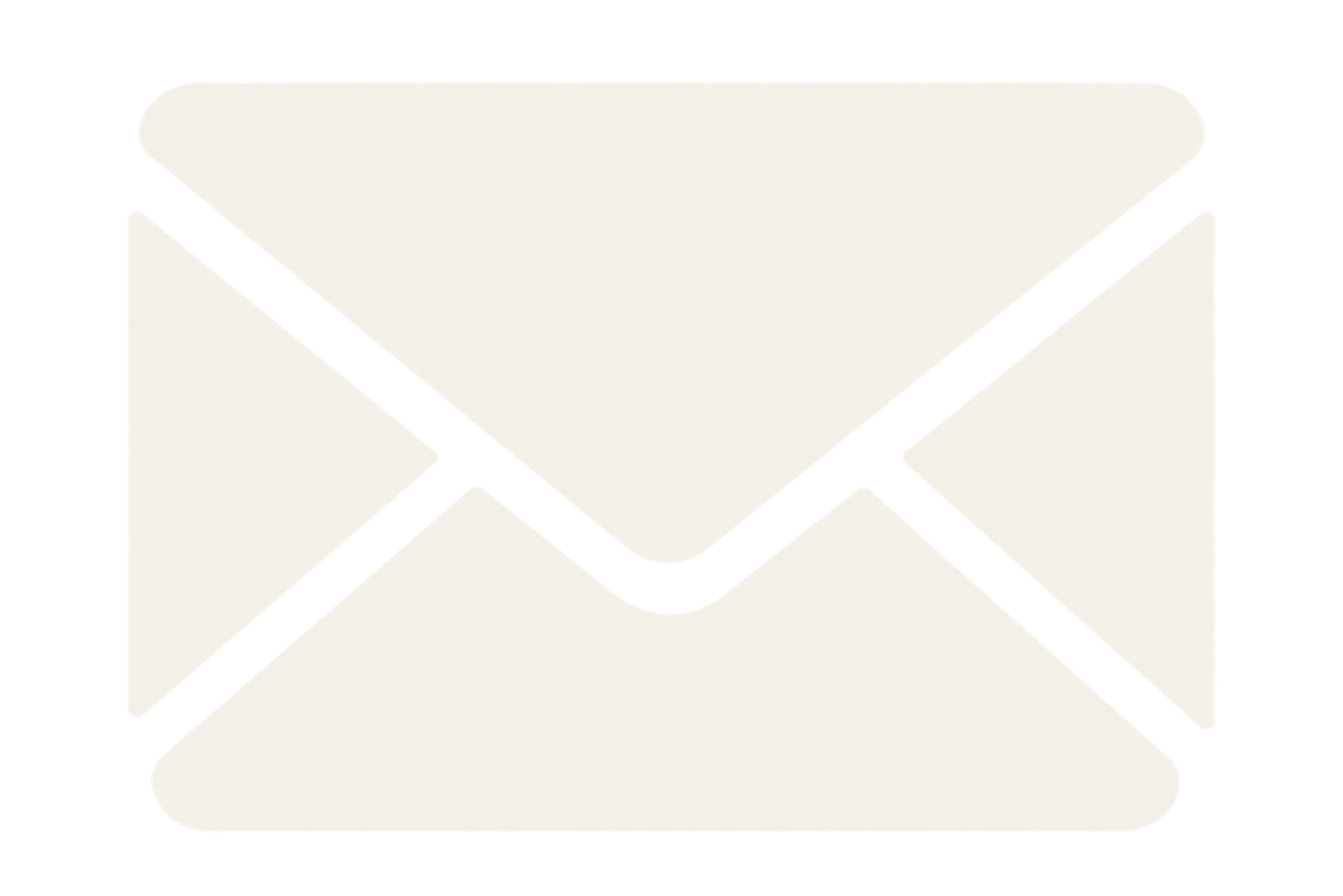 Sobre de carta abierto con espacio vacío en su interior.
