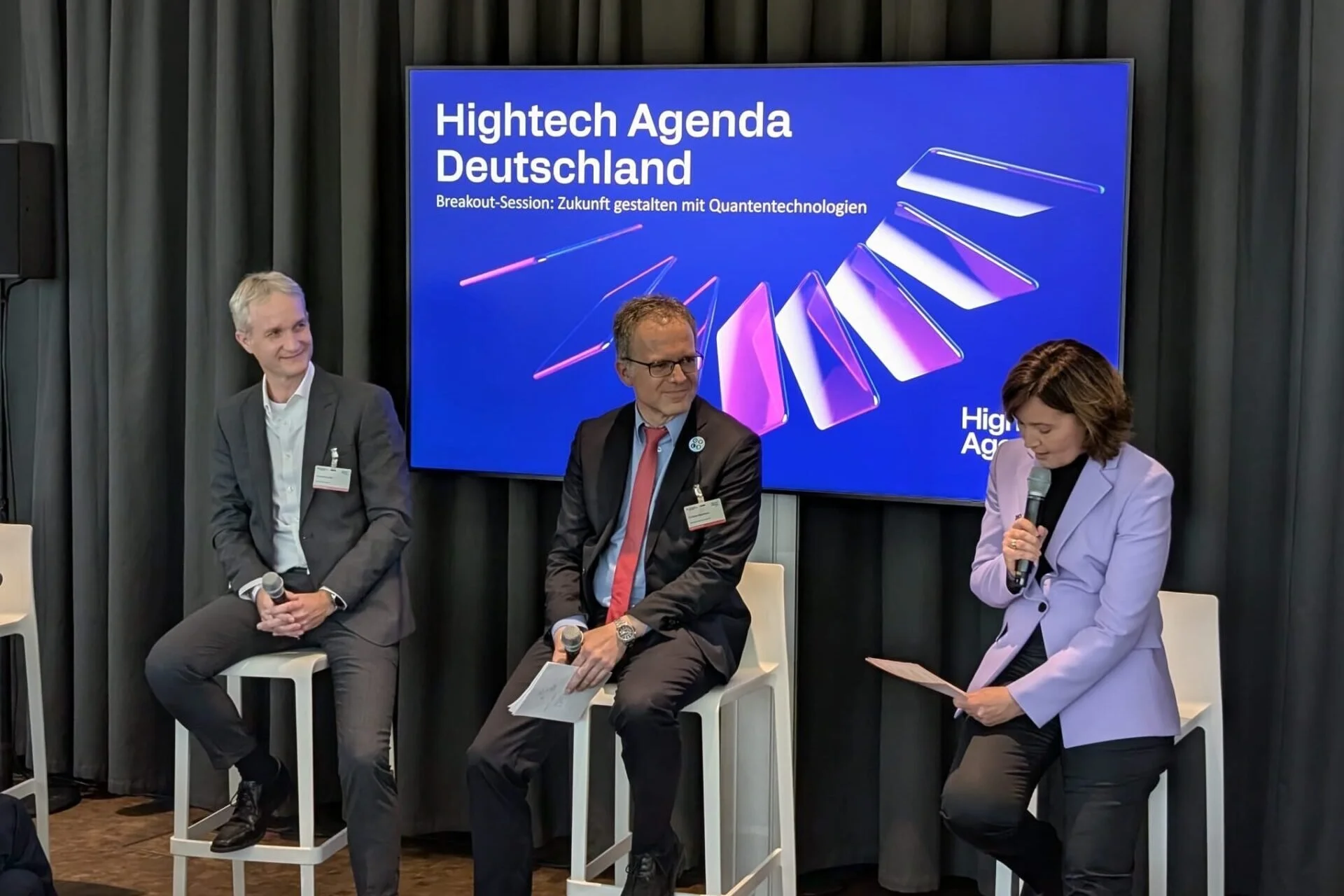 Front and Center at the Hightech Agenda Deutschland Kick-off Event.