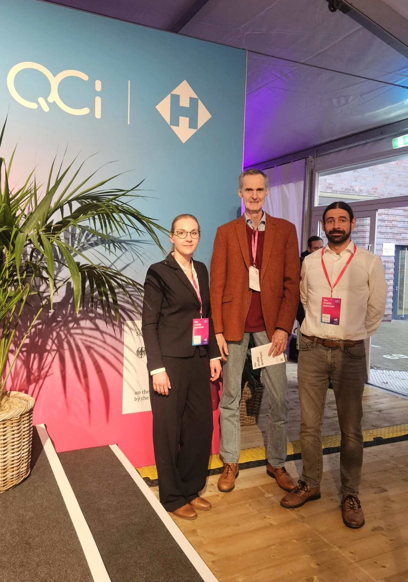 An exciting day at the DLR Quantum Computing Initiative Showcase in Hamburg!